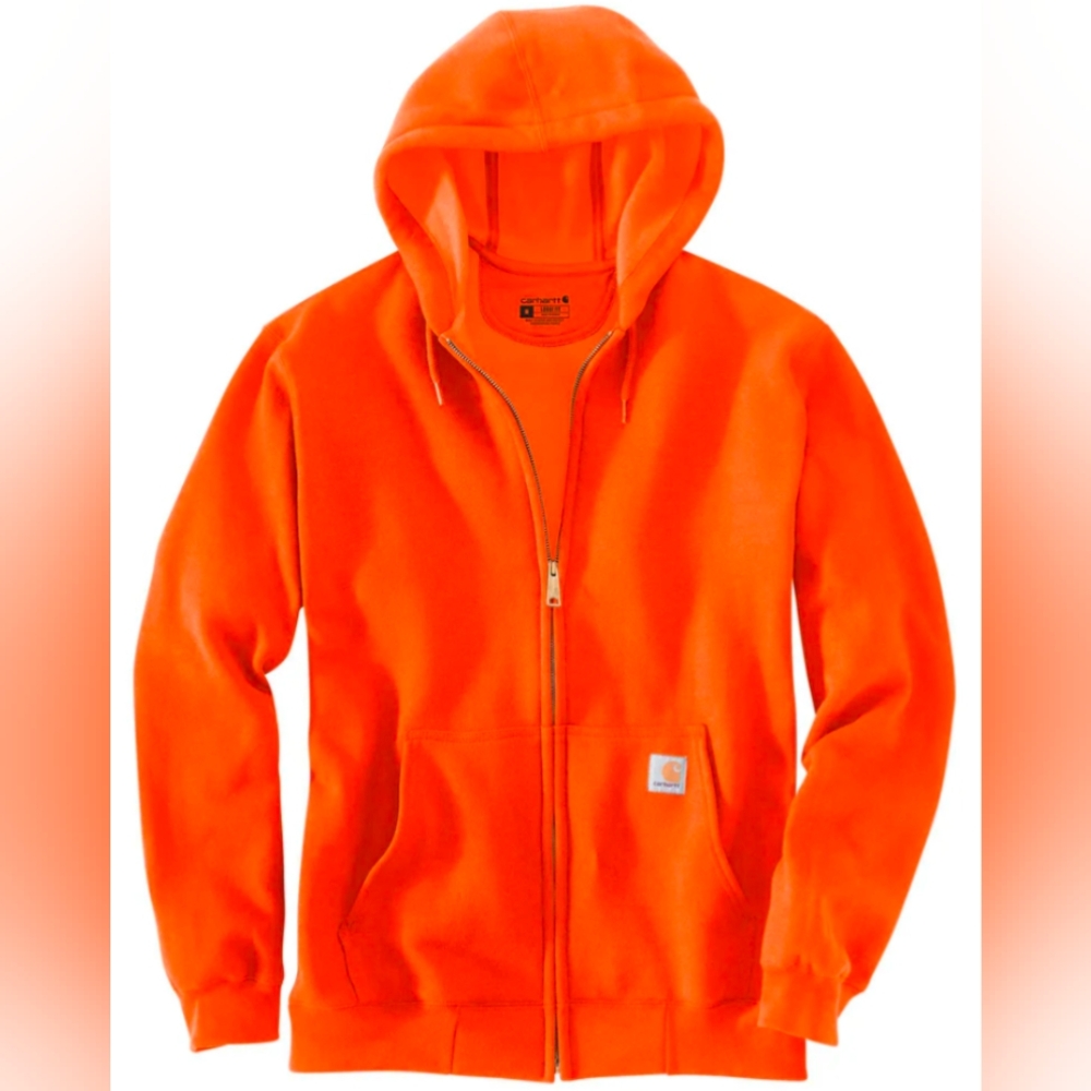 Carhartt Men's Loose Fit Midweight Full-Zip Sweatshirt Size L MSRP $59.99 - Picture 3 of 7